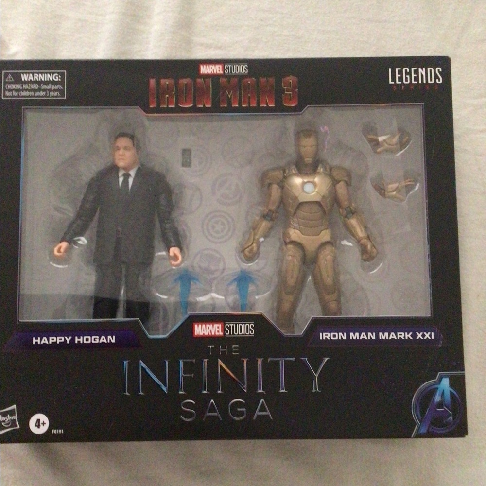 Hasbro Marvel Legends Series 6” Happy Hogan and Iron Man Mark 21